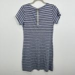 Sail To Sable  Women's Striped‎ Dress Short Sleeve Blue White Casual Medium Photo 2