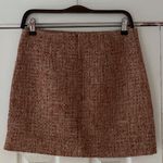 Elodie  Textured Brown Wool Blend Mini Skirt Size Medium NWT Photo 1