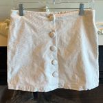 B.Original Corduroy Skirt Off White Boutique  Elastic Back Waist Photo 1