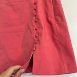 ZARA  women’s medium pink coral button mini skirt micro mini preppy pleated Photo 2