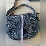 Vera Bradley  Black and White Paisley Shoulder Bag Photo 10