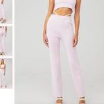 NWT 4th + Reckless Pink Ribbed Knit Lounge Pants Scorpios Fine Knit Trousers Photo 1
