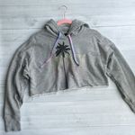 Ivy Park  Festival Palm Tree Cropped Graphic Hoodie Sweatshirt XS Photo 0