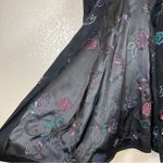 Vintage Koret Jacket Womens Plus 16W Black Faux Suede Floral Embroidery Y2K Photo 5