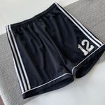 Adidas Black White Stripes Soccer Shorts Size Medium Number 12 Photo 6
