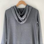 Cloudveil gray asymmetrical zip moto hoodie sweatshirt jacket modal blend M NEW Size M Photo 3