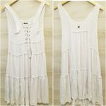 {S} Juli & Fred Off White Lace Up Dress Photo 1