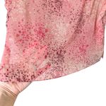 Anne Klein  Pink Floral Chiffon Tank Top Semi-Sheer Side Zipper, Size 14‎ Photo 5