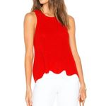 autumn cashmere Scallop Shaker Tank in Apple Photo 7