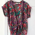 Victoria's Secret Victoria’s Secret Vintage Red Pink Green Plaid Paisley Bralette Kimono Set Photo 0