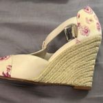 Cole Haan  8.5 t strap Cream and Pink wedge Heels rope Photo 0