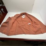 Bardot  100% Linen Oversized Blazer Terracotta Long Sleeve Womens SZ US 10 XL NEW Photo 9