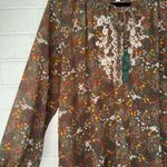 Mason & Belle  women’s Floral Boho Long Sleeve Shirt Blouse Top Sz XXL ✨ Photo 7