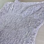 Lori Ann Montreal Lace Mini Halter Neck Dress Purple Size 2 Photo 2