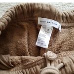 Good American Raw Edge Hem Sweat Shorts Color: PUO1 Brown/Tan Size 2 = M Photo 3