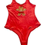Ugly Christmas Sweater Christmas ugly sweater red velvet bodysuit size S Photo 0