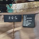 Vintage Y2K R.Q.T. Brown & Teal Leaf Print A Photo 6