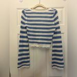 Hollister  Blue and White Knit Top Photo 2
