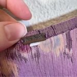 Free People  Purple Indie Crochet Boho Blouse Womens S Festival Flutter 70s Style Photo 6