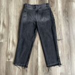 Free People We the‎ Free Maggie Straight Jeans  Sz 29 Black Distressed Ankle Photo 4