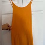EXPRESS NWT  High Slit Maxi Dress Yellow Size Large open back adjustable straps Photo 2