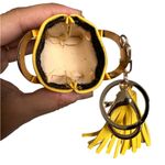 None NIB Mini Bag Charm Key Charm Coin Purse Keychain Pendant with Tassel Photo 3