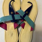 Kate Spade  pink, turquoise & Blue slip on sandals Photo 4