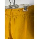Banana Republic  Yellow Gold Linen Blend Paperbag Pull-On Baggy Shorts Large Photo 2