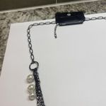 New York And Company NWT Statement Costume Beaded Necklace Black / White Bead Photo 10