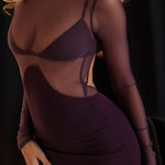 House Of CB  'Safiya' Black Grape‎ Maxi Dress NWOT size S A-C Photo 0