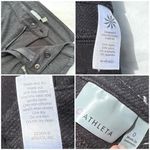 Athleta Ponte black knit Twill moto pants leggings zip pockets sz 0 Photo 5