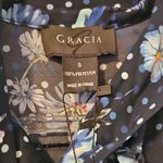 Gracia  Navy Floral Long Sleeve Dress Photo 3