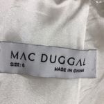 Mac Duggal  One Shoulder Illusion Gown with Pearls  Rhinestones Ivory Size 6 NWT Photo 10