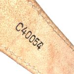 Tony Lama  tan leather tooled belt with silver etched design buckle! New!! Photo 7