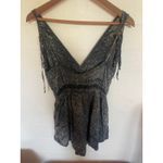 Blue Life Revolve  Printed Silky Romper Size XS BEACH GRUNGE COMFY CASUAL Photo 2