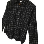 Love, Fire New Love Fire Womens Check Flannel Button Pockets Down Shirt Black S Photo 5