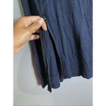 Matty M Women’s Long Sleeve Top Shirt Blouse ZIP Sides Blue Large Photo 3