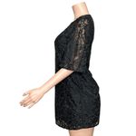 Sézane Gabin Guipure Embroidered Lace Mini Dress, Black, FR34/US2 Photo 8
