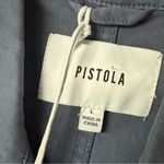 Pistola Jumpsuit Women M Blue Stone Relaxed Field Suit Short Sleeve Button Front Photo 2