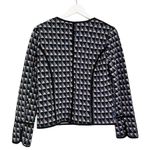 Anthropologie Hei Hei Vala Quilted Open Front Blazer Jacket Blue Women’s Small Photo 4