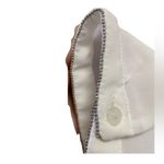 H&M womens 12 white blouse w silver trim w pockets $50 Photo 5