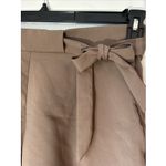 Banana Republic  High‎ Rise Belted Pleated Stretch Crepe Shorts Brown Women's 2 Photo 2