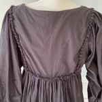 World Market Black Neutral Cotton Eyelet Lace V Neck Chuimui Balloon Sleeve Sz M Size M Photo 9