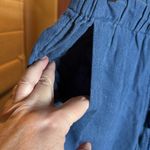 Madewell Shorewalk Cover-Up Blue Linen Blend Pants Size Medium Photo 7