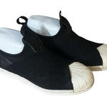 Adidas  Superstars Women Slip On Shoes Size 5.5 Black White Flat Heel Photo 0