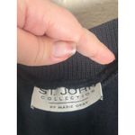 St. John Collection Skirt Size 8 Black Santana Knit Straight Pencil TINY FLAW Photo 2