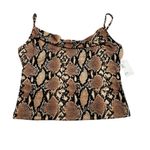 Urban Outfitters NEW  Cowl Neck Snakeskin Cami Tank Top Size S Y2K 90s Going Out Photo 1