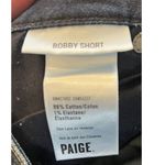 Paige Dark Wash Bobby Short Low Rise Frayed Hem Hot Pants Size Denim Size 24 Photo 3