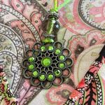 Fashion Bug Vintage Top Womens 3X 24 Y2K Boho Pink Paisley Asymmetrical Necklace Photo 13