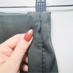 Loft  Pants Green Pintuck High Waist Side Zip Cotton Blend Straight Leg - 00 Photo 4